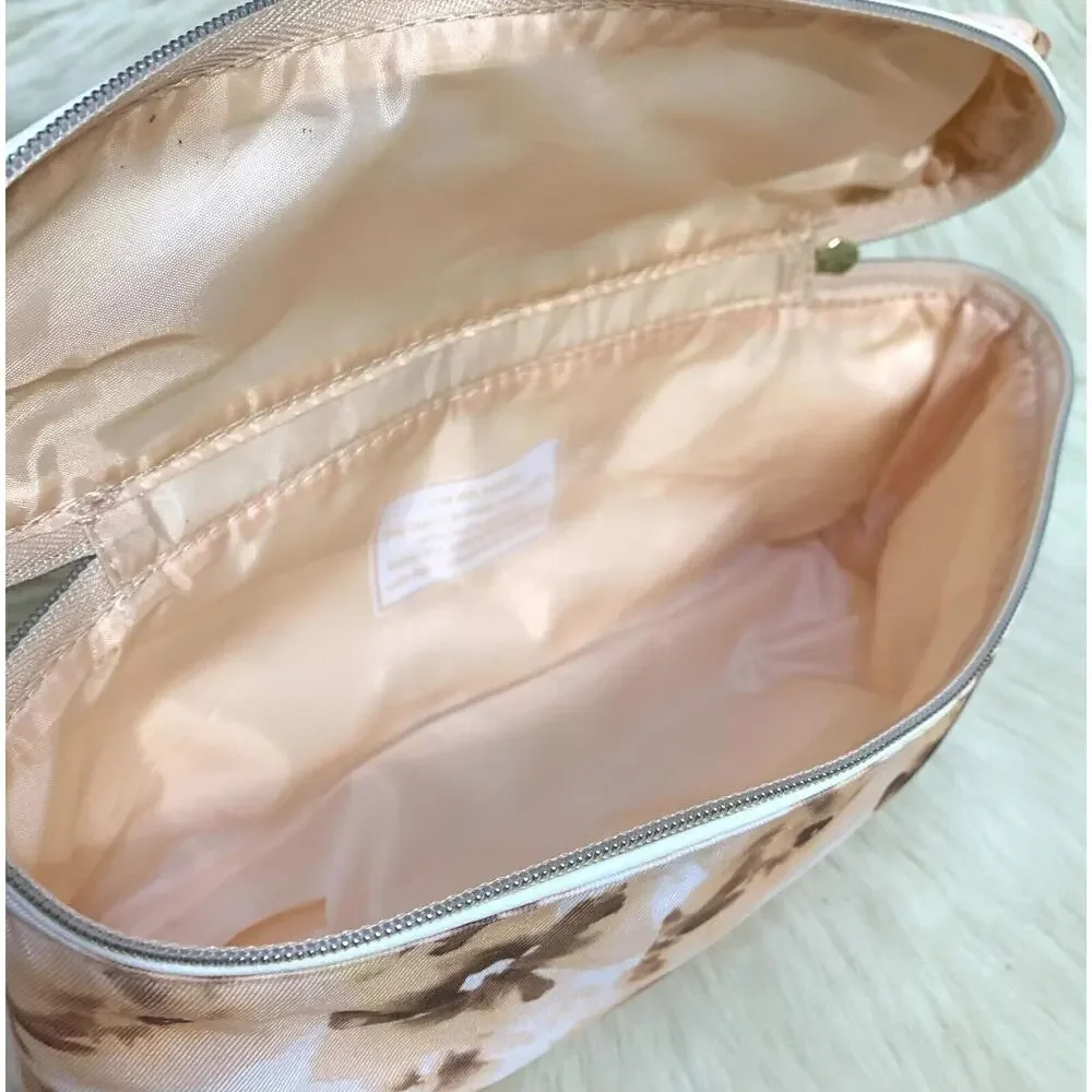 ESTEE LAUDER Abstract Floral Slim Train Case Cosmetics Bag Makeup Case